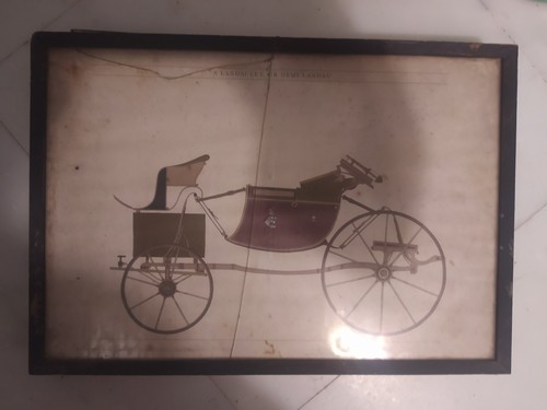 Quadretto epoca carrozza d - d,