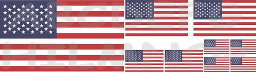 Adesivi bandiera usa - bandiera, flag