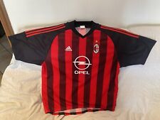 Rarissima maglia da calcio Milan Adidas num.3 Paolo Maldini 1998-99 Tg XL