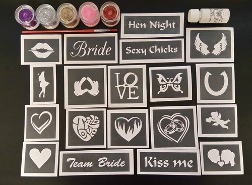 Set tatuaggi glitter