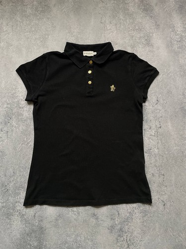 Polo moncler donna nera - nera, oro
