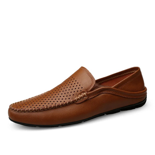 Mocassini uomo pelle - , traforata