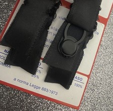 ? SET 4 GANCI PER REGGICALZE VINTAGE RESINA FIBRA GOMMA NERO ITALY 2CM RICAMBI