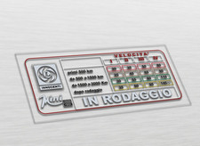 ADESIVO RODAGGIO INNOCENTI MINI 1000 e 1001 | vel. max | 15,6x6,6 cm