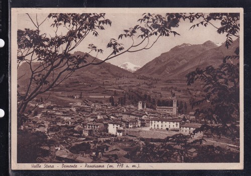 Cartolina valle stura demonte - valle,