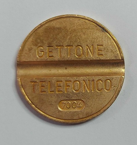 Gettone telefonico con segno - gettone,