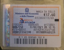 Marca da Bollo da 17.60€