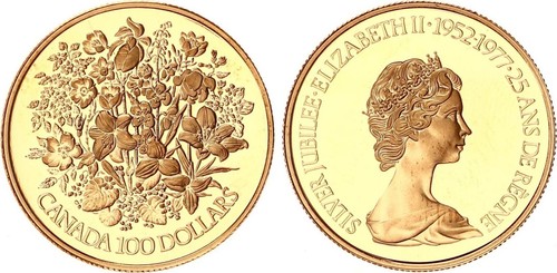 Canada 100 dollari - canada, oro