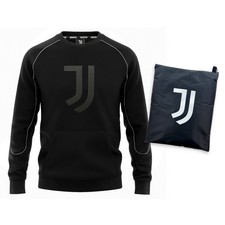 Felpa Juventus F.C. girocollo in cotone garzato con sacca S M L XL XXL unisex