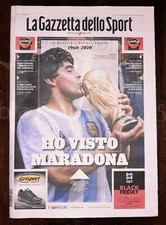 LA GAZZETTA DELLO SPORT "HO VISTO MARADONA" 26/11/2020 DIEGO ARMANDO MARADONA