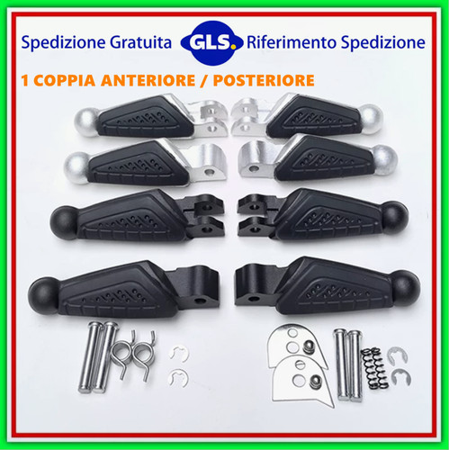 2pz pedane poggiapiedi dx - poggiapiedi, sx+dx