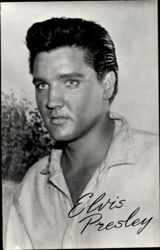 Cartolina cantante elvis - cartolina,