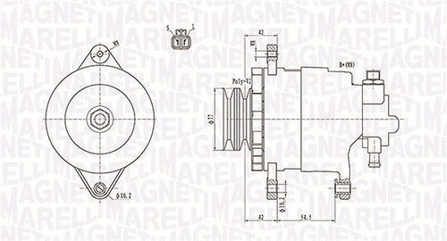 Alternatore magneti marelli - alternatore,