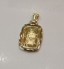 CIONDOLO  / medaglia " CRISTO "  oro inciso   18 KT  750 mm
