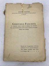 ANTONIO MARONGIU - GIUSTIZIA FASCISTA - 1936