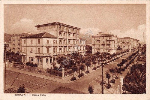 Cartolina chiavari corso - -,