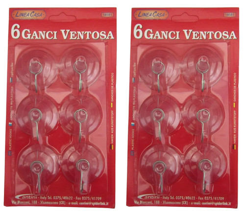 Ganci ventosa trasparenti - ganci,