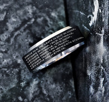 Fede Nuziale Nera Unisex