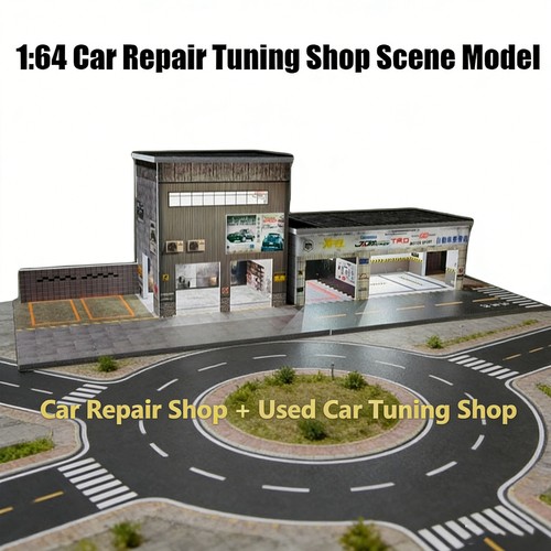 Diorama modello garage - diorama,