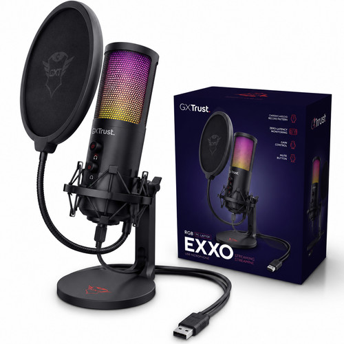 Microfono streaming usb rgb - microfono,