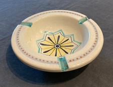 Vintage grande posacenere in ceramica artistica dipinto a mano diametro cm.16