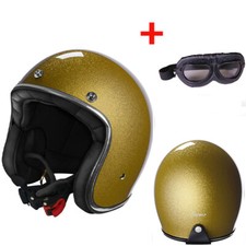 CASCO JET MOTO CAFE RACER