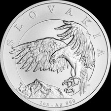 Niue 2 dollari 2024 Slovakia Eagle / aquila slovacca 1 oz argento FDC / ST