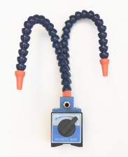 BASE MAGNETICA OLIO LIQUIDI TORNIO TRAPANO COLONNA REFRIGERANTI 2 TUBI TUBO 857