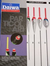 1 galleggiante Daiwa Starlight vari modelli, pesca notturna in mare. fiume, lago