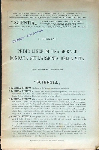 Scientia prime linee una - scientia.,