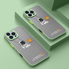 Coque Motif Astronaut Pour iPhone 16 Pro Max 15 14 13 12 11 7 8 Étui Avec Sangle