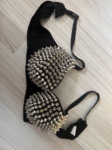 Reggiseno donna nero punte