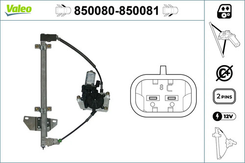 Alzacristallo valeo 850080 - alzacristallo,