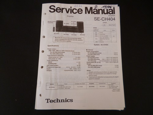 Manuale servizio originale - servizio,