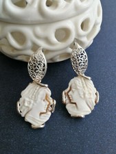 Orecchini antichi con cammeo