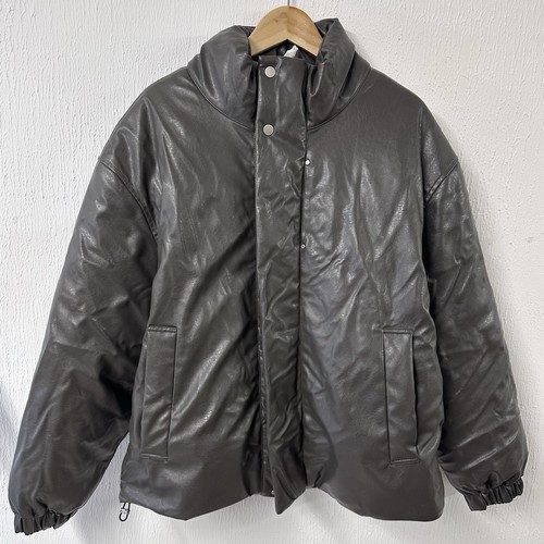Zara giacca imbottita ecopelle - giacca,