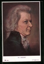 Cartolina Wolfgang Amadeus Mozart, compositore 
