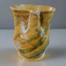 BROCCA o Cannata con decoro a mano Caltagirone primi 900  h cm. 20 