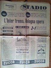 Stadio quotidiano sportivo 3 maggio 1966 Inter Bologna Anquetil Gimondi
