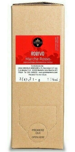 Vino rosso marche igt - 2025, bag