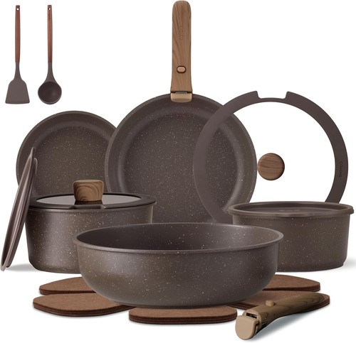 Set pentole antiaderenti - set, 17pz