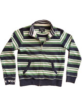 WOOLRICH Felpa da bambino full zip maglia cotone a righe size 8 anni