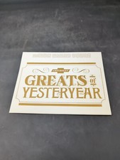 Chevrolet Greats of Yesteryear