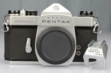 Asahi Pentax Spotmatic SP Reflex-Chrome M-42 N°1027250+Staffa Flash Japan 1970s