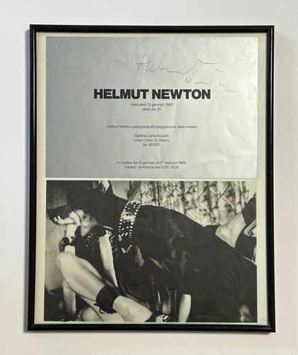 Autografo helmut newton - autografo, di