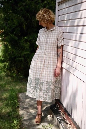 Vestito midi bianco - midi,