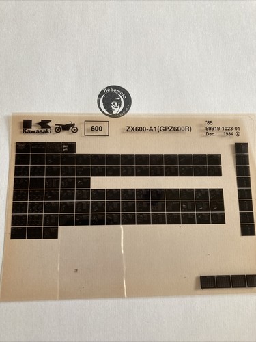 Kawasaki zx600 1985 - a1, gpz600r