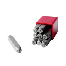 PUNZONI NUMERI IN ACCIAIO