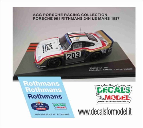 Decals add rothmans - 1:43,