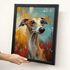 Whippet cane arte da parete